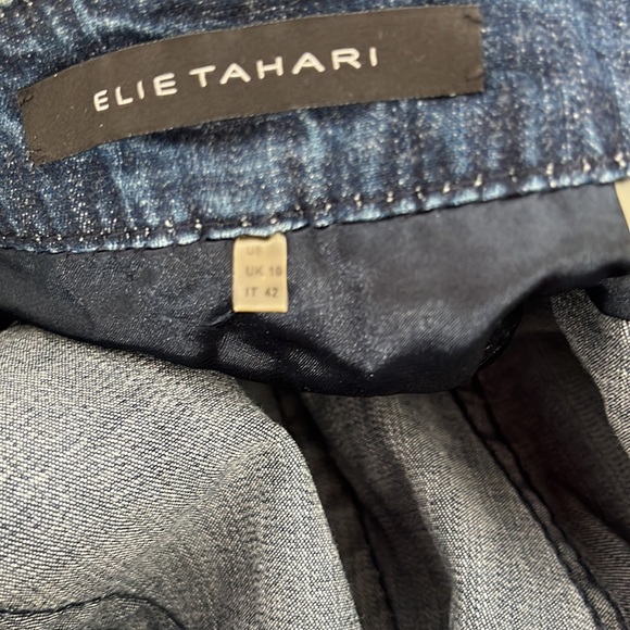 Elie Tahari flare mid rise jeans size US10 - Picture 12 of 13
